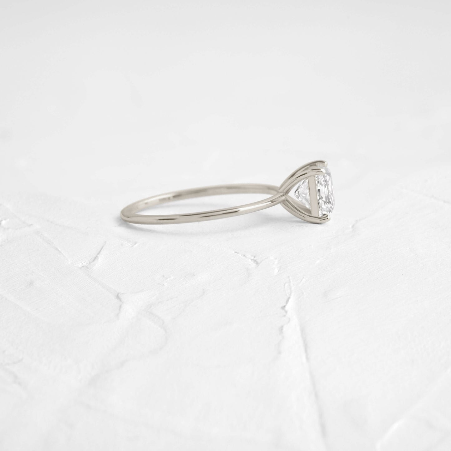 Solitaire-Princess Lab Grown Diamond Engagement Ring