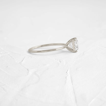 Solitaire-Princess Lab Grown Diamond Engagement Ring
