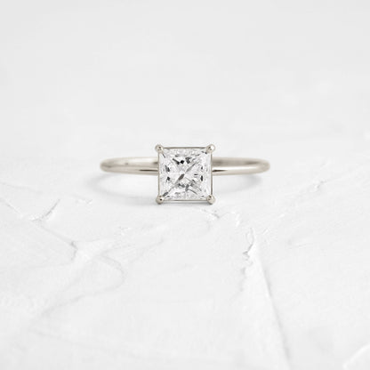 Solitaire-Princess Lab Grown Diamond Engagement Ring