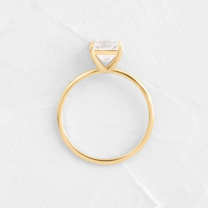Solitaire-Princess Lab Grown Diamond Engagement Ring