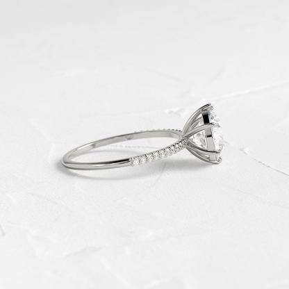 Solitaire-Oval Lab Grown Diamond Engagement Ring