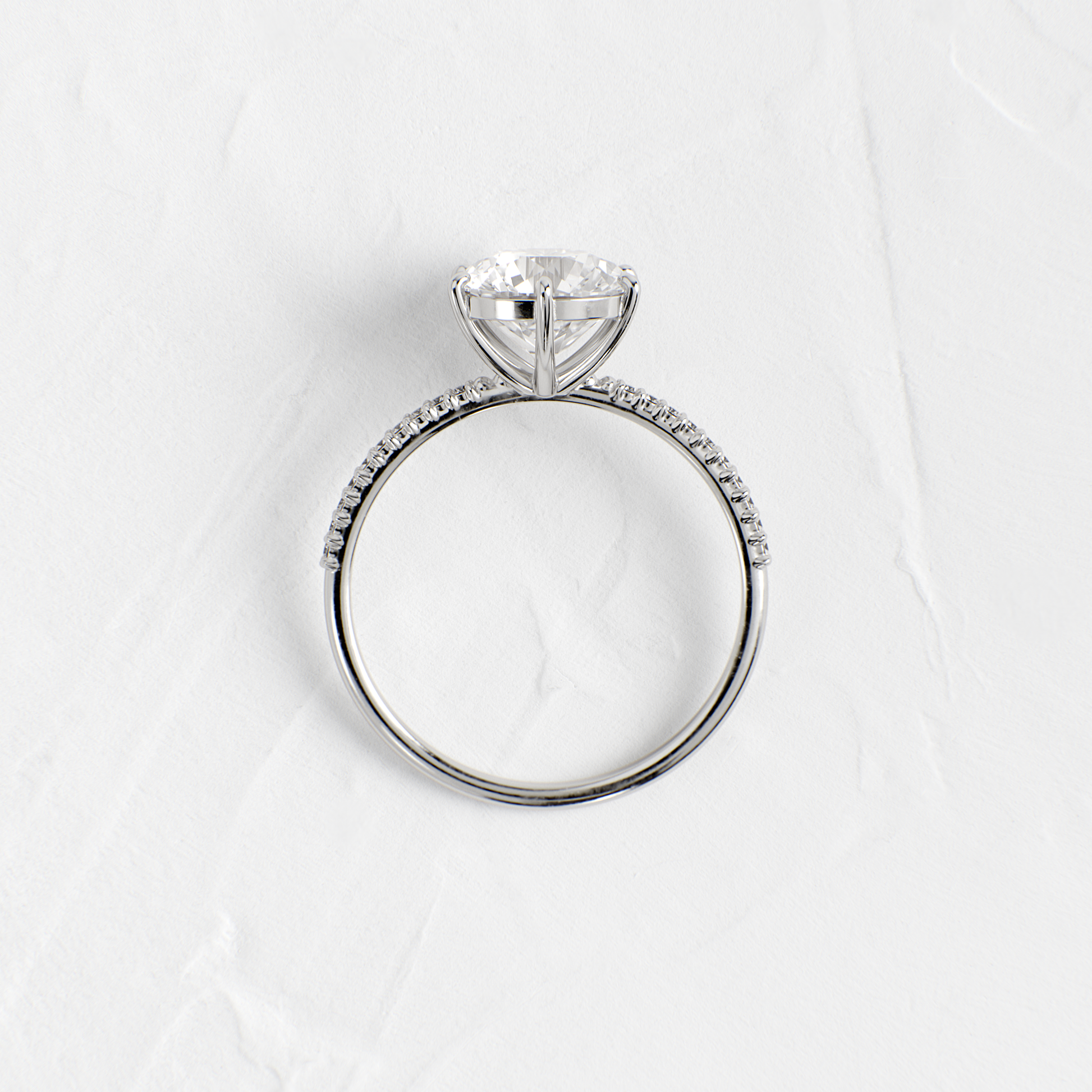 Solitaire-Oval Lab Grown Diamond Engagement Ring