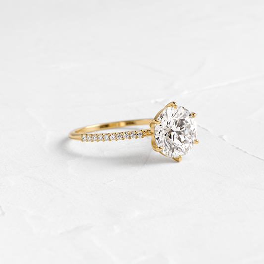 Solitaire-Oval Lab Grown Diamond Engagement Ring