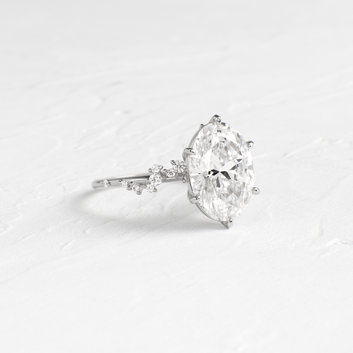 Solitaire-Oval Lab Grown Diamond Engagement Ring