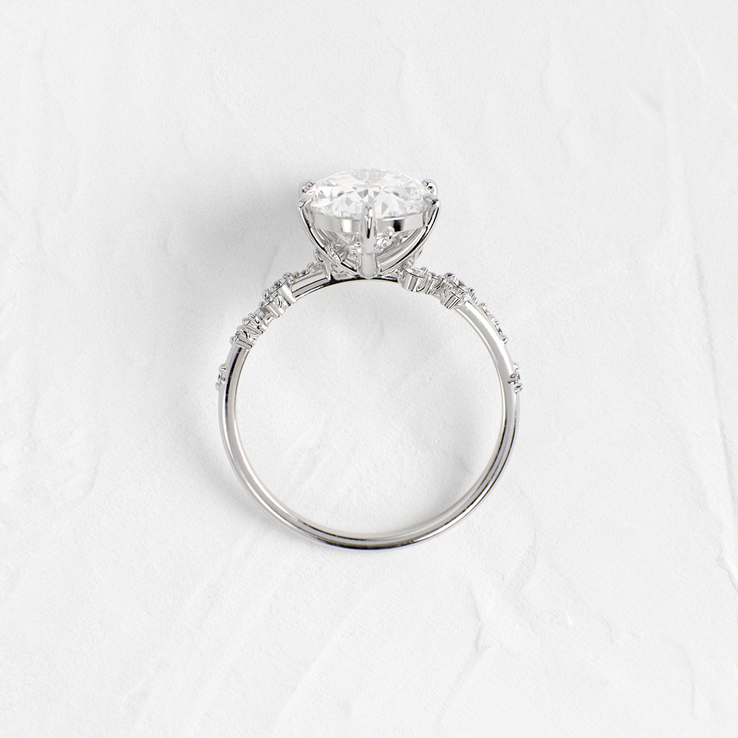Solitaire-Oval Lab Grown Diamond Engagement Ring