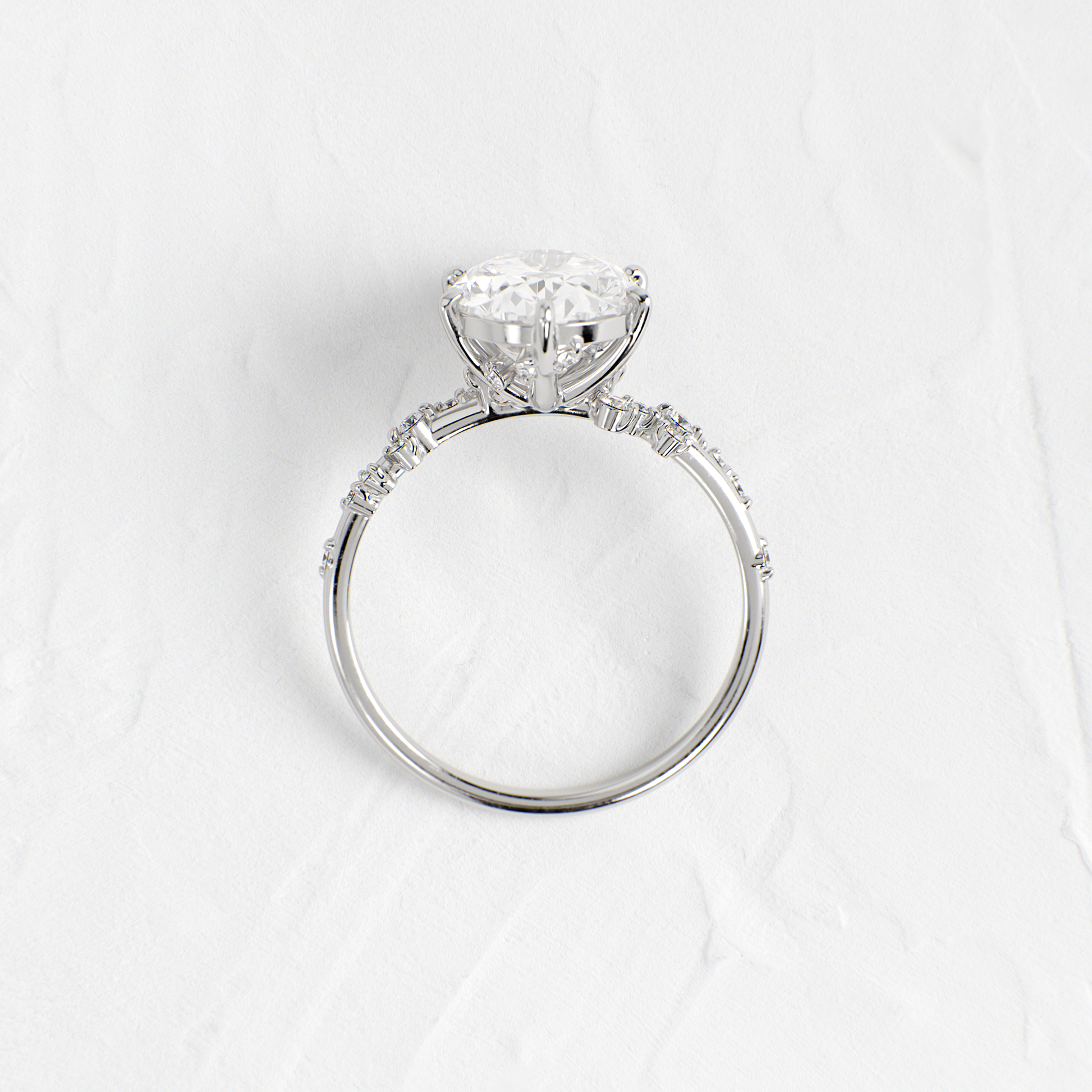 Solitaire-Oval Lab Grown Diamond Engagement Ring