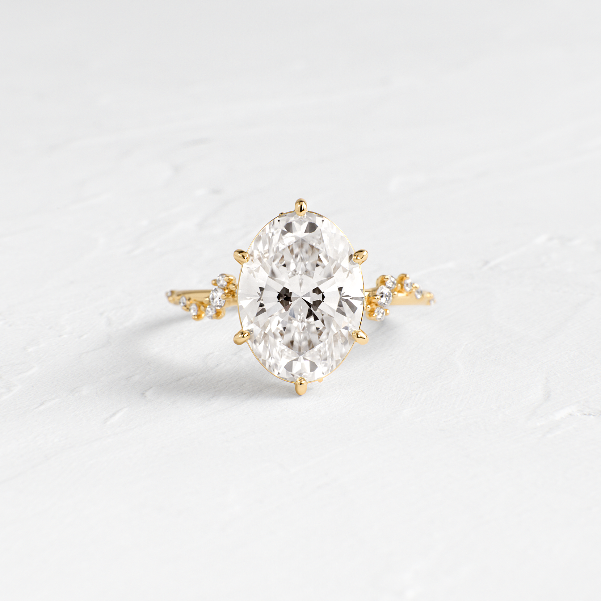 Solitaire-Oval Lab Grown Diamond Engagement Ring