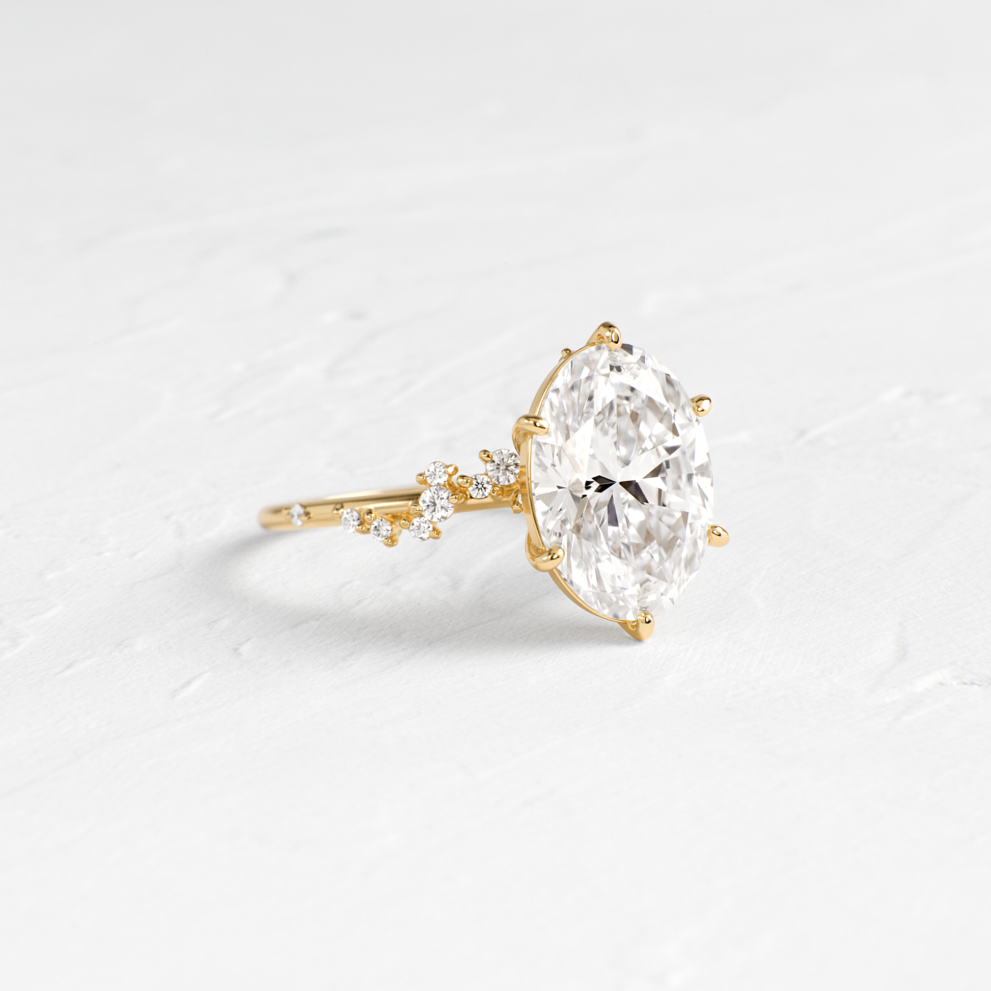 Solitaire-Oval Lab Grown Diamond Engagement Ring