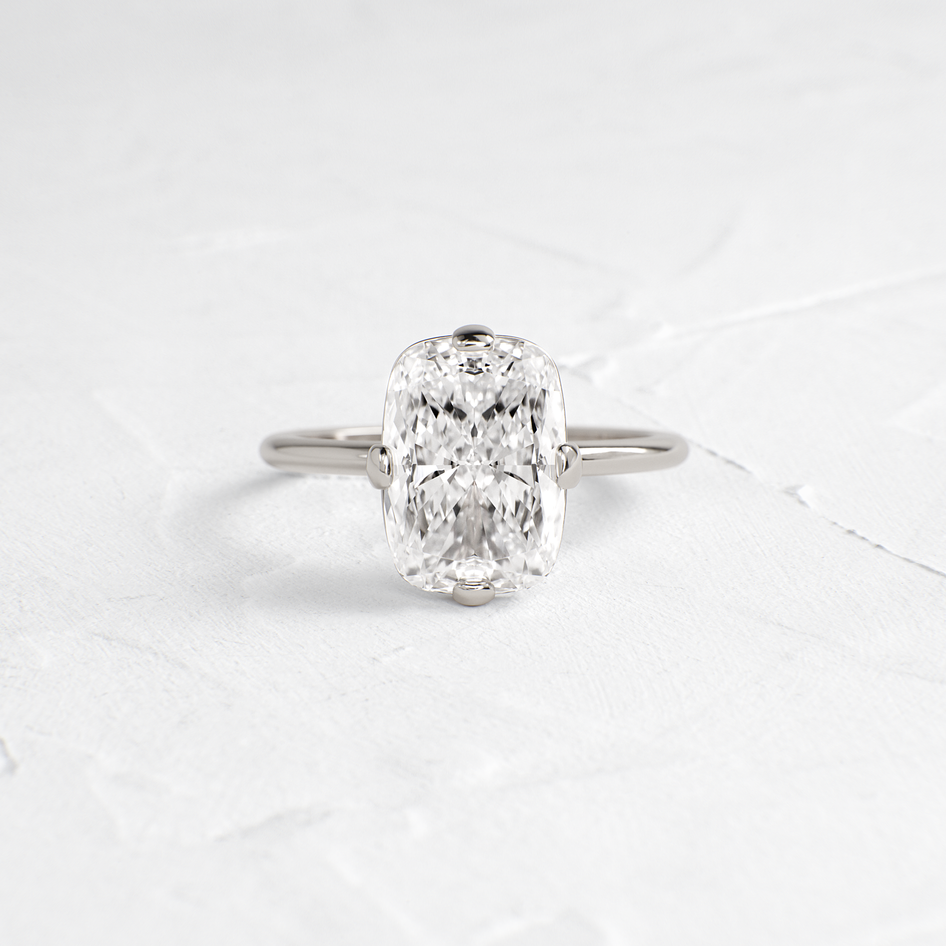 Solitaire-Oval Lab Grown Diamond Engagement Ring