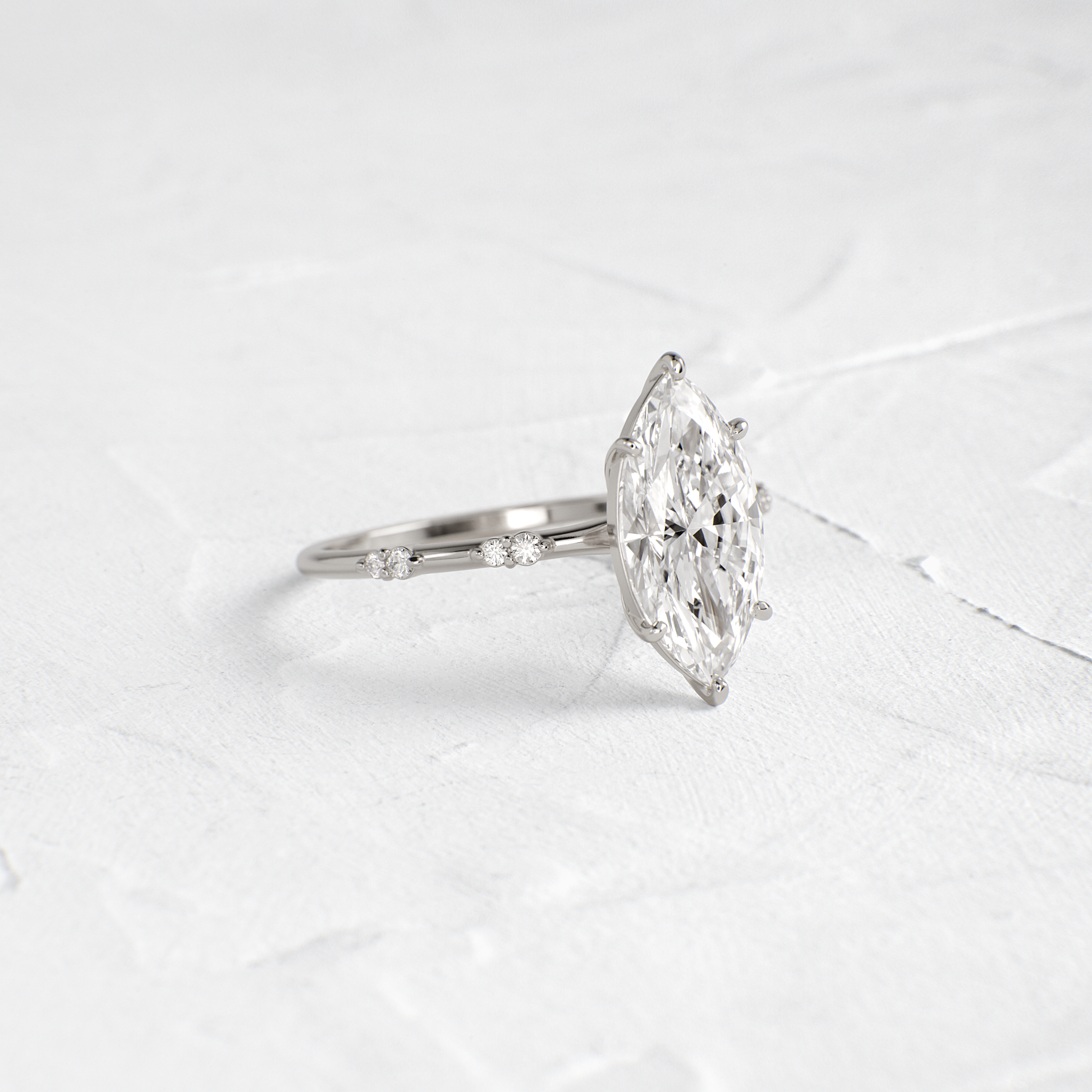 Dainty-Marquise Lab Grown Diamond Engagement Ring