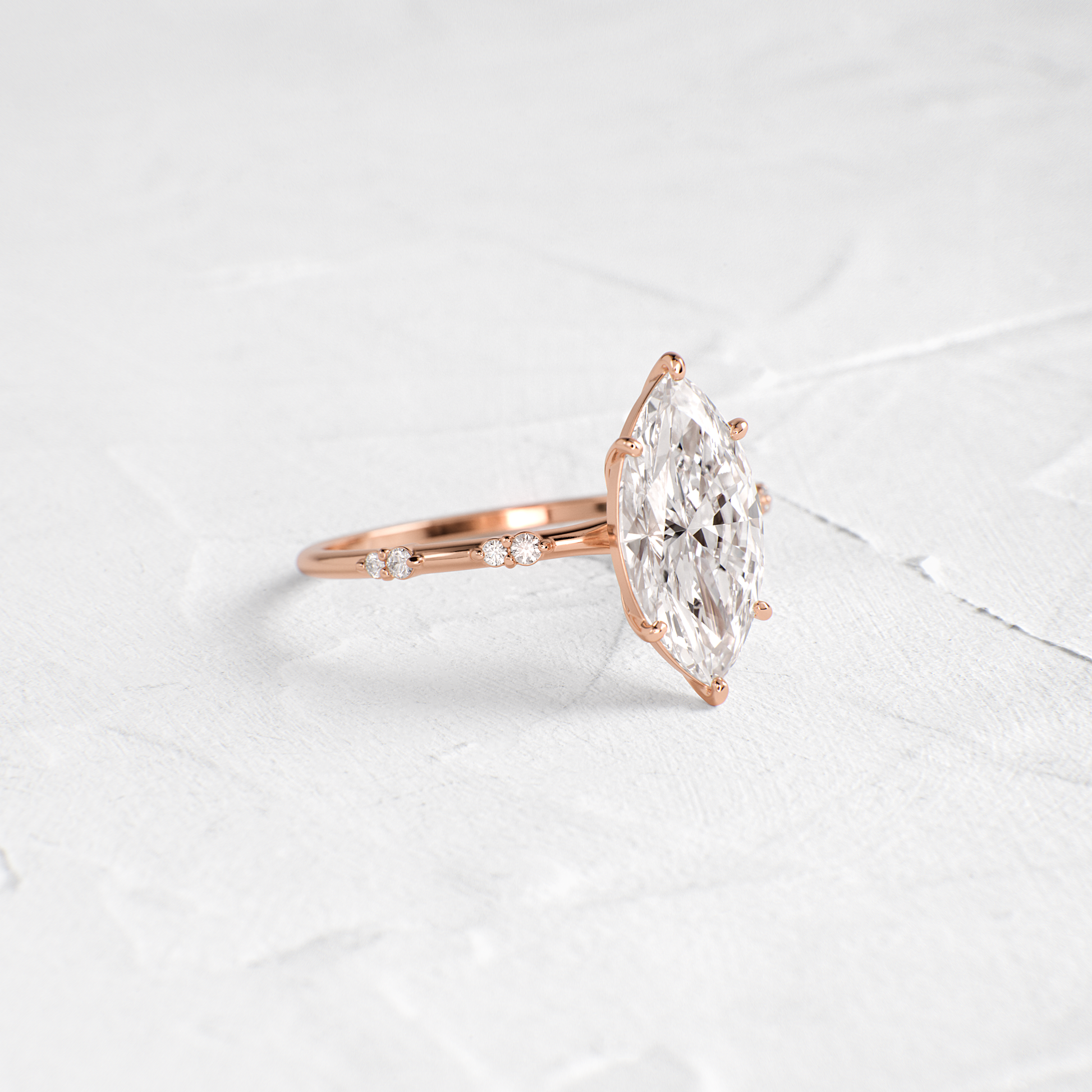 Dainty-Marquise Lab Grown Diamond Engagement Ring