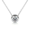 Load image into Gallery viewer, 1.0 CT Round Lab Grown Diamond Bezel Pendant Necklace
