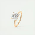 Load image into Gallery viewer, Radiant 2.0 CT Princess Cut Lab Grown Diamond Solitaire Ring
