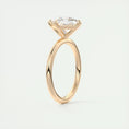 Load image into Gallery viewer, 2.0 CT Princess Cut Lab Grown Diamond East West Solitaire Engagement Ring
