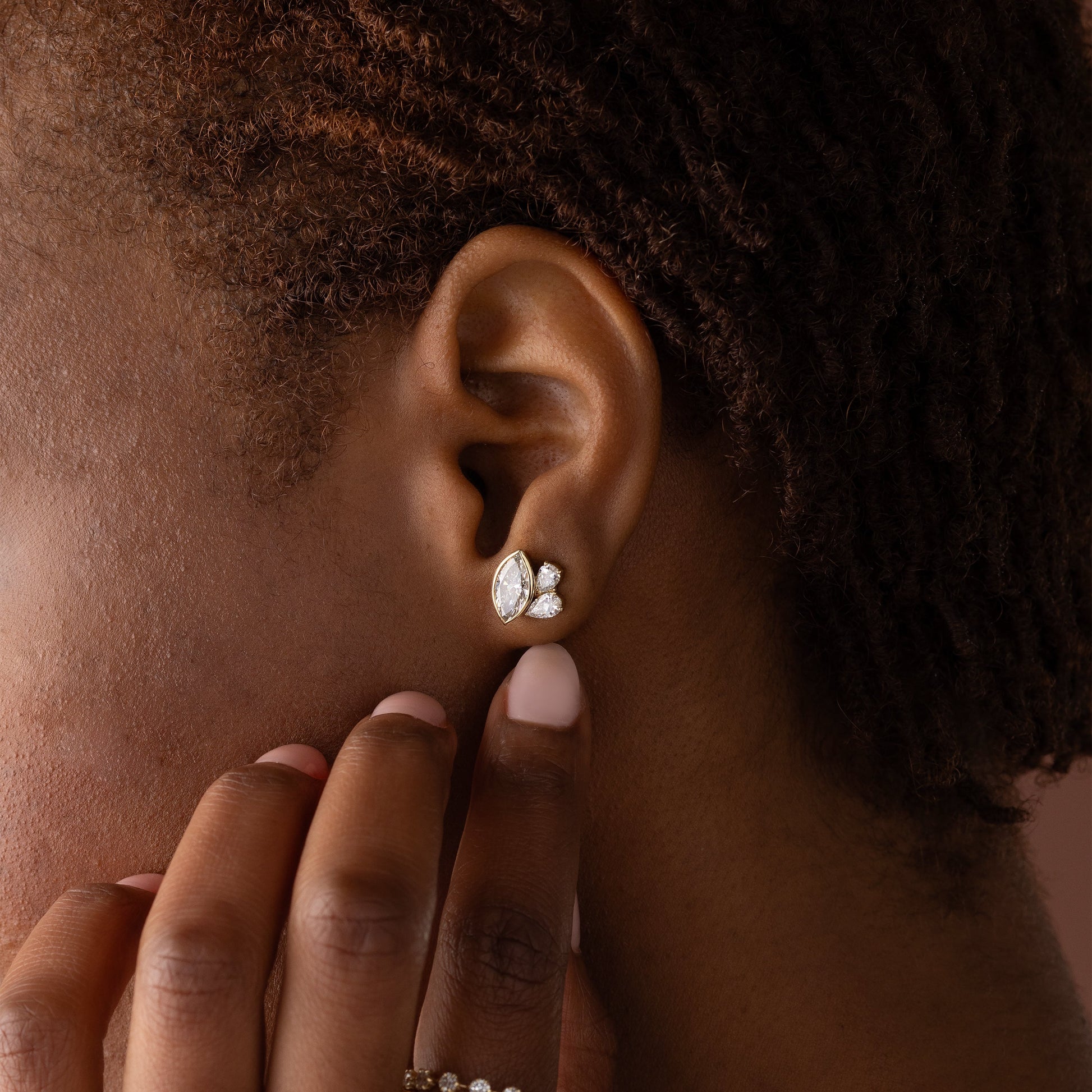 Solitaire- 1.0CT Oval Lab Grown Diamond Earrings