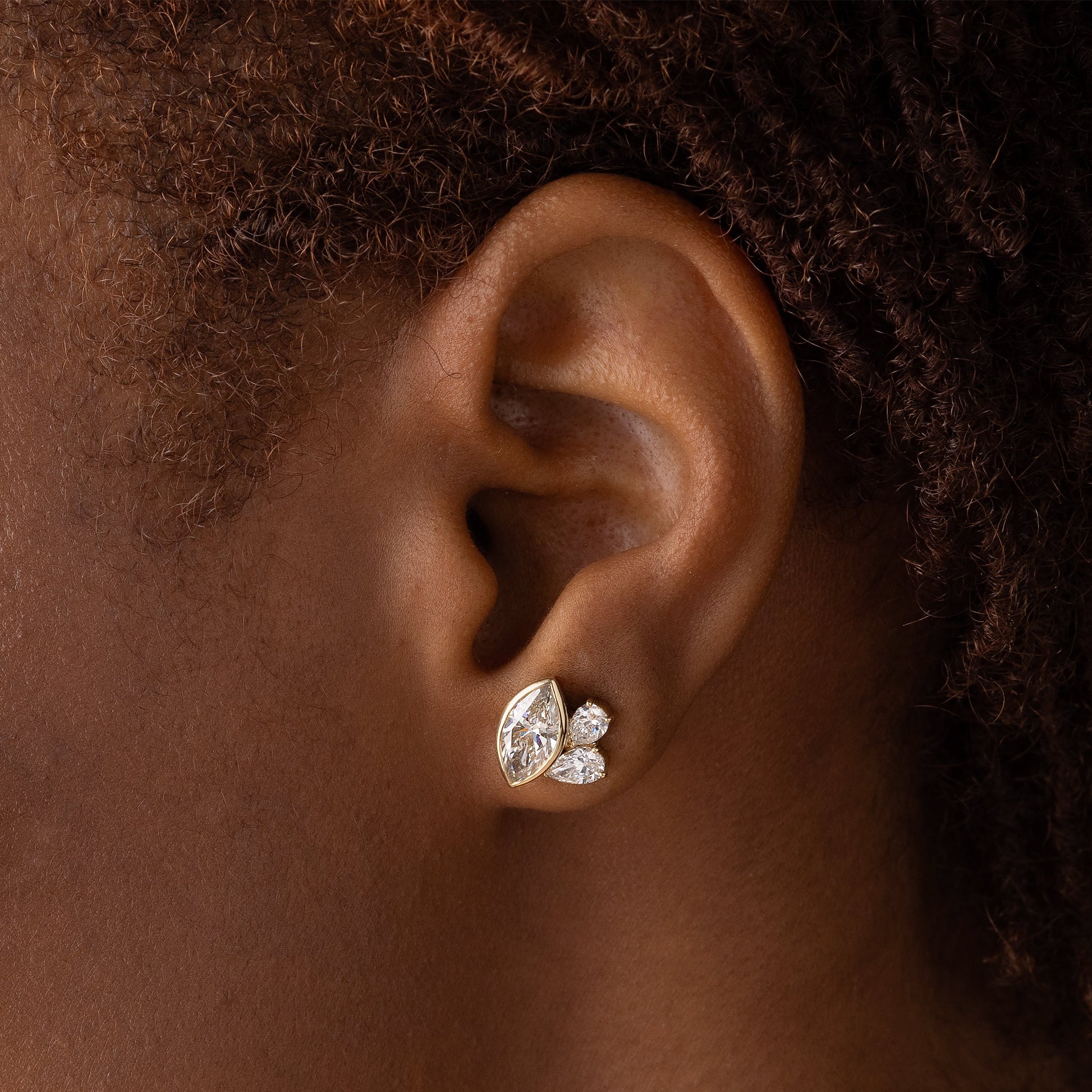 Solitaire- 1.0CT Oval Lab Grown Diamond Earrings