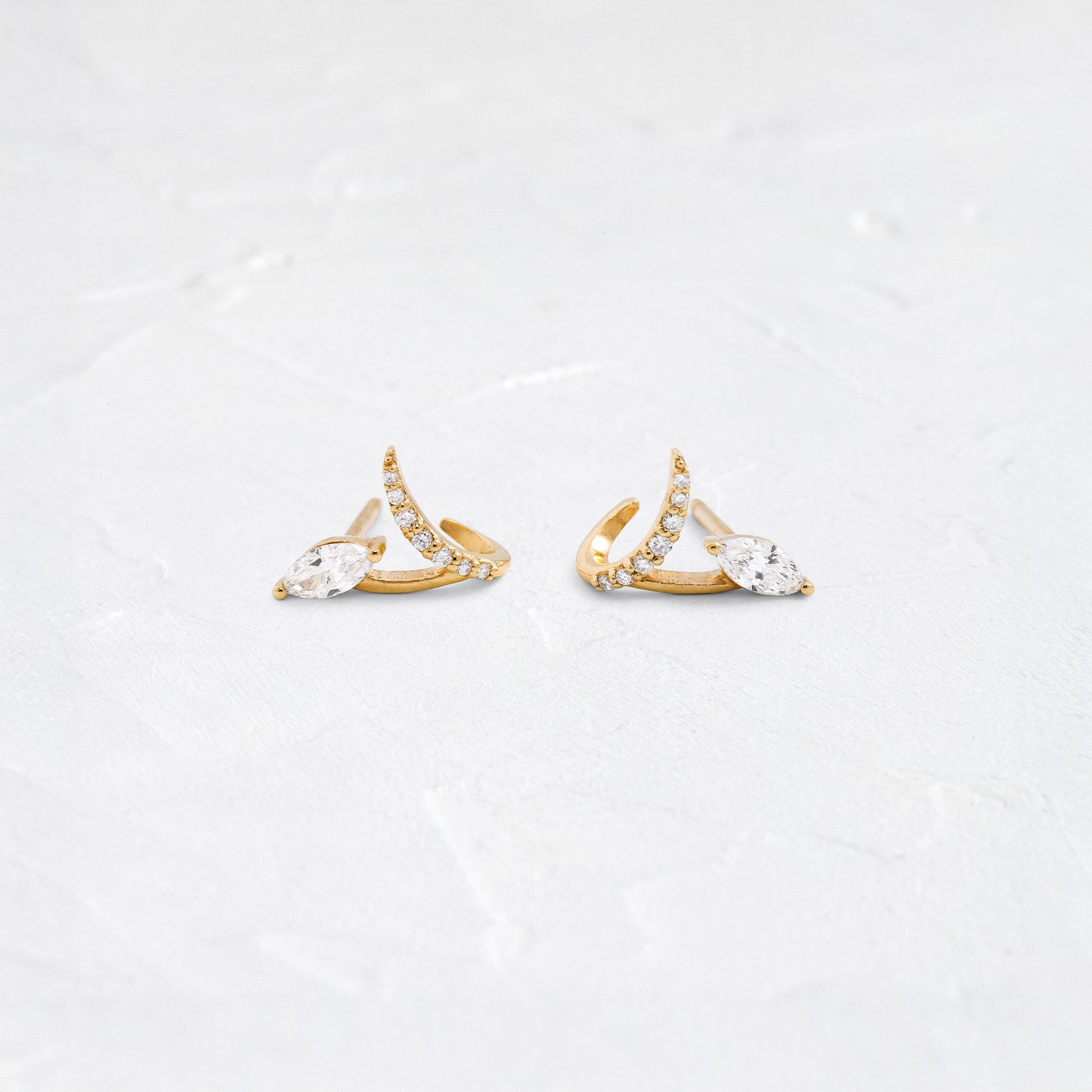 Solitaire- 1.0CT Oval Lab Grown Diamond Earrings