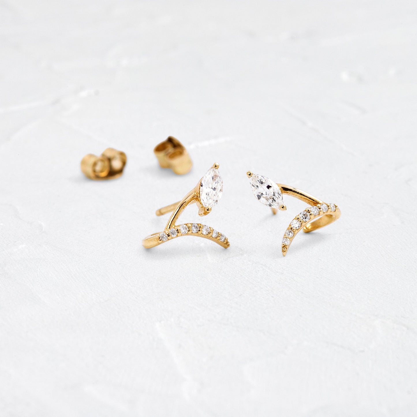 Solitaire- 1.0CT Oval Lab Grown Diamond Earrings