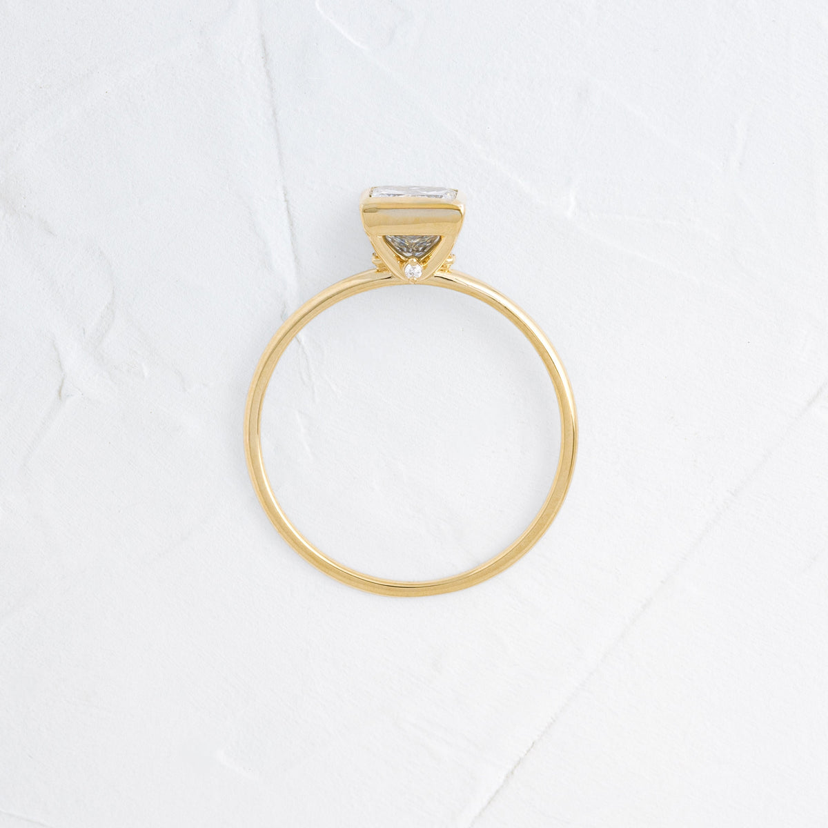Bezel-Princess Lab Grown Diamond Engagement Ring