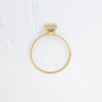 Bezel-Princess Lab Grown Diamond Engagement Ring