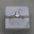 Load image into Gallery viewer, 1.21 CT Oval Lab-Grown Diamond Pavé Delight Engagement Ring
