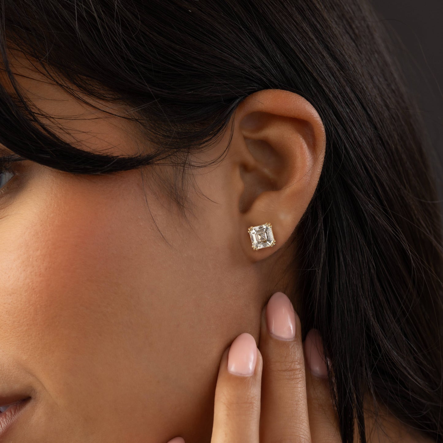 Solitaire- 1.0CT Oval Lab Grown Diamond Earrings