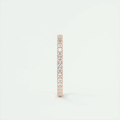 0.74 CT Round Full Eternity CVD EF/VVS Diamond Wedding Band 13