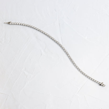 Solitaire Bezel-1.0 CT Oval Lab Grown Diamond Bracelets