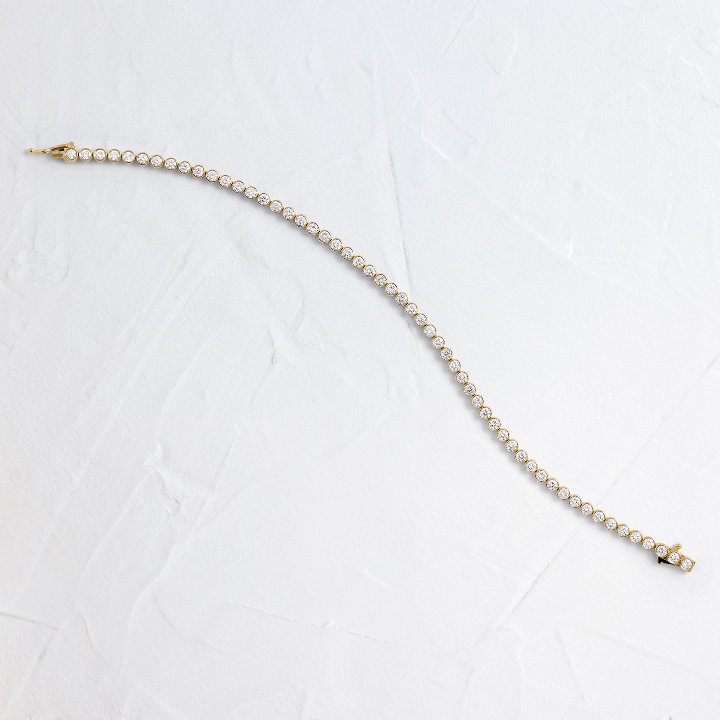 Solitaire Bezel-1.0 CT Oval Lab Grown Diamond Bracelets