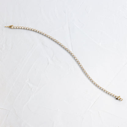 Solitaire Bezel-1.0 CT Oval Lab Grown Diamond Bracelets
