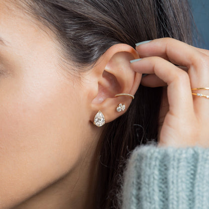 Solitaire- 1.0CT Oval Lab Grown Diamond Earrings