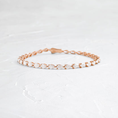 Solitaire Bezel-1.0 CT Oval Lab Grown Diamond Bracelets