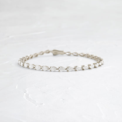 Solitaire Bezel-1.0 CT Oval Lab Grown Diamond Bracelets