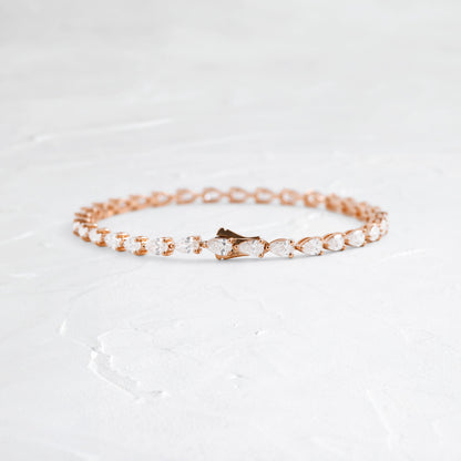 Solitaire Bezel-1.0 CT Oval Lab Grown Diamond Bracelets
