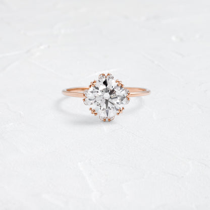 Solitaire-Oval Lab Grown Diamond Engagement Ring