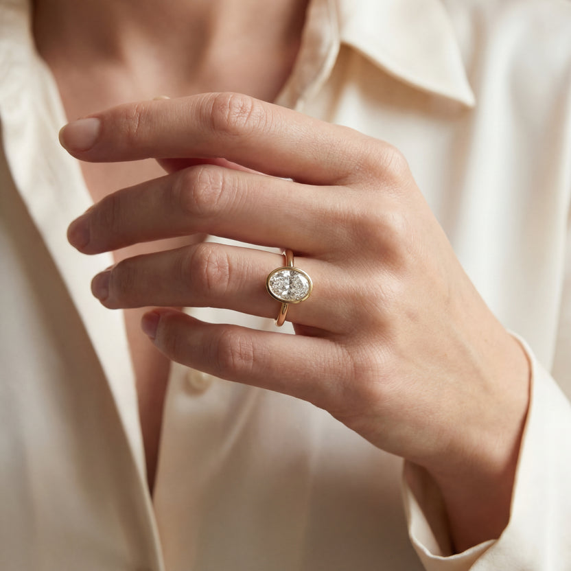 Solitaire Cathedral- 1.8 CT Cushion Lab Grown Diamond Wedding Band