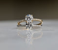 Load image into Gallery viewer, Eternal Elegance: 0.85 CT Round Lab-Grown Diamond Pave Engagement Ring
