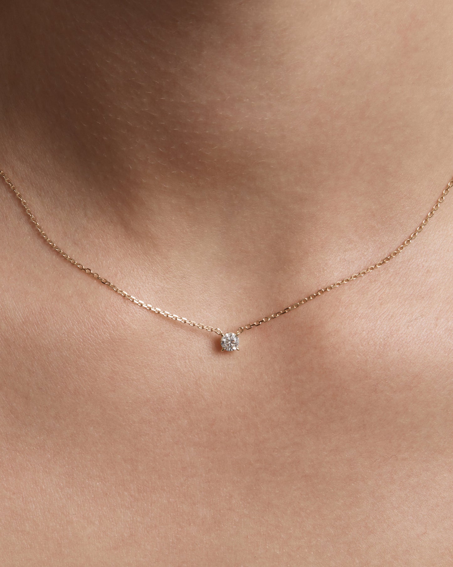 Radiant 1.0 CT Round Lab Grown Diamond Solitaire Necklace 3