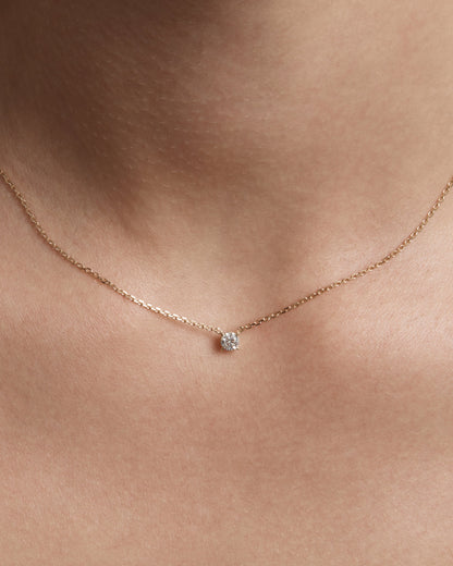 Radiant 1.0 CT Round Lab Grown Diamond Solitaire Necklace 3
