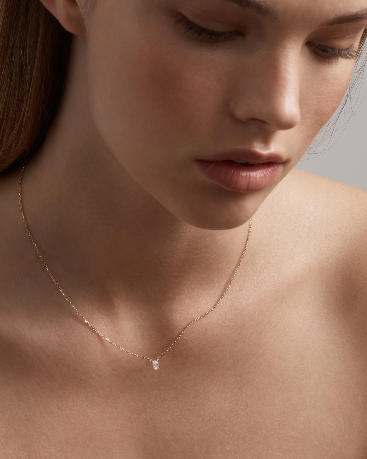 Radiant 1.0 CT Oval Lab-Grown Diamond Solitaire Necklace 4