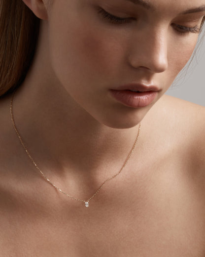 Radiant 1.0 CT Oval Lab-Grown Diamond Solitaire Necklace 4