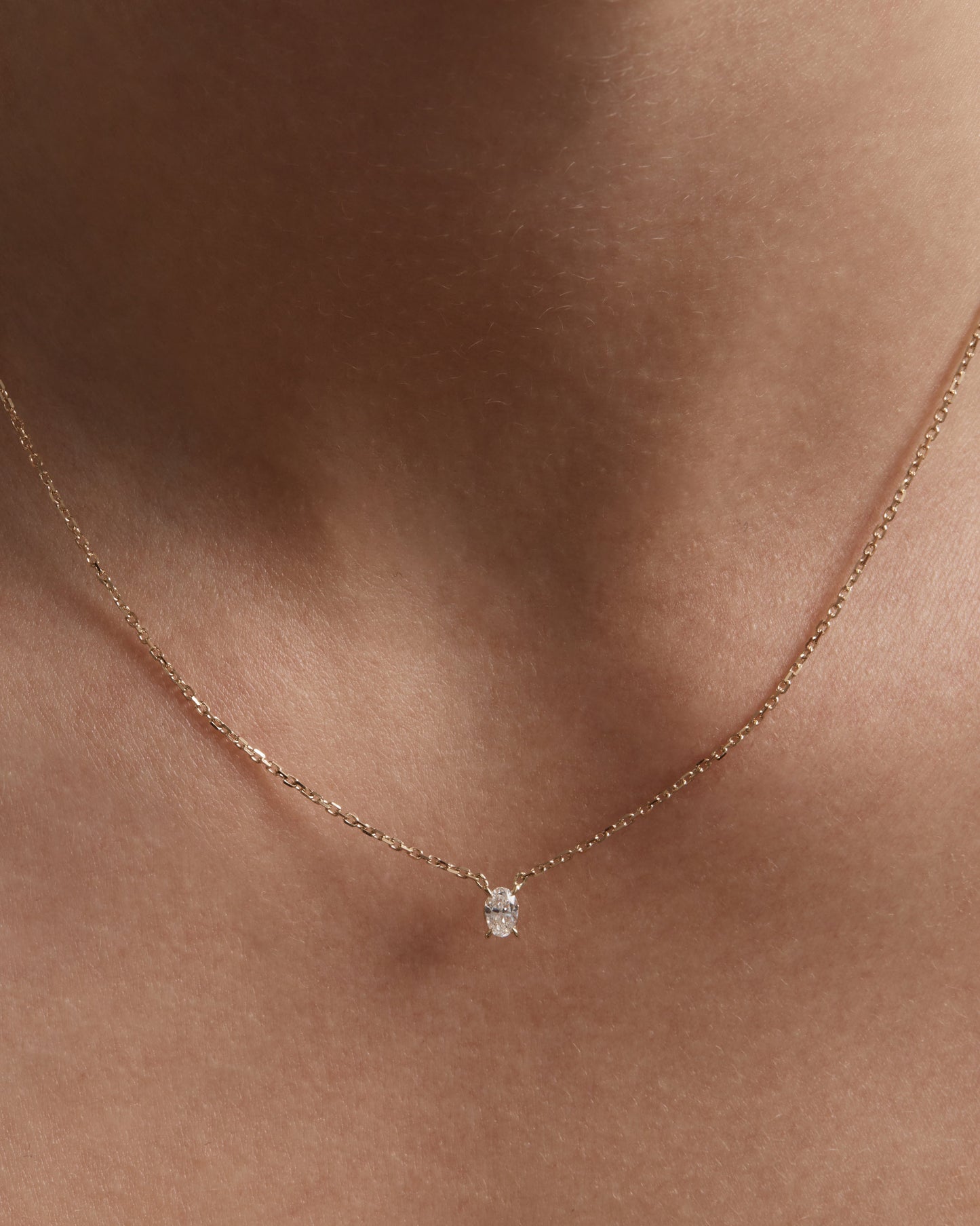 Radiant 1.0 CT Oval Lab-Grown Diamond Solitaire Necklace 3