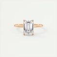 Load image into Gallery viewer, 2.0 CT Emerald Cut Lab Grown Diamond Solitaire Engagement Ring
