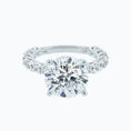 Load image into Gallery viewer, 2.0 CT Round Lab-Grown Diamond Hidden Halo Engagement Ring
