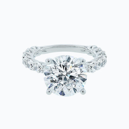 2.0 CT Round Lab-Grown Diamond Hidden Halo Engagement Ring 3