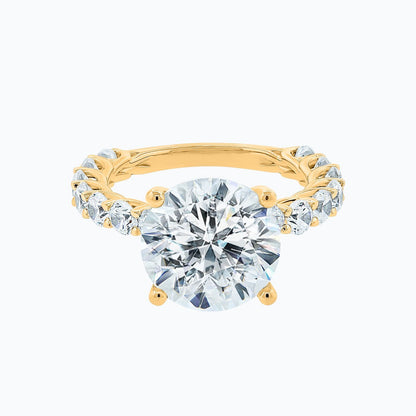 2.0 CT Round Lab-Grown Diamond Hidden Halo Engagement Ring 1