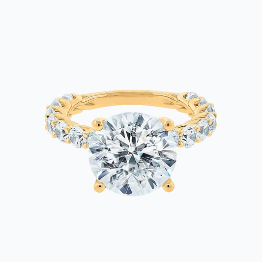2.0 CT Round Lab-Grown Diamond Hidden Halo Engagement Ring 1