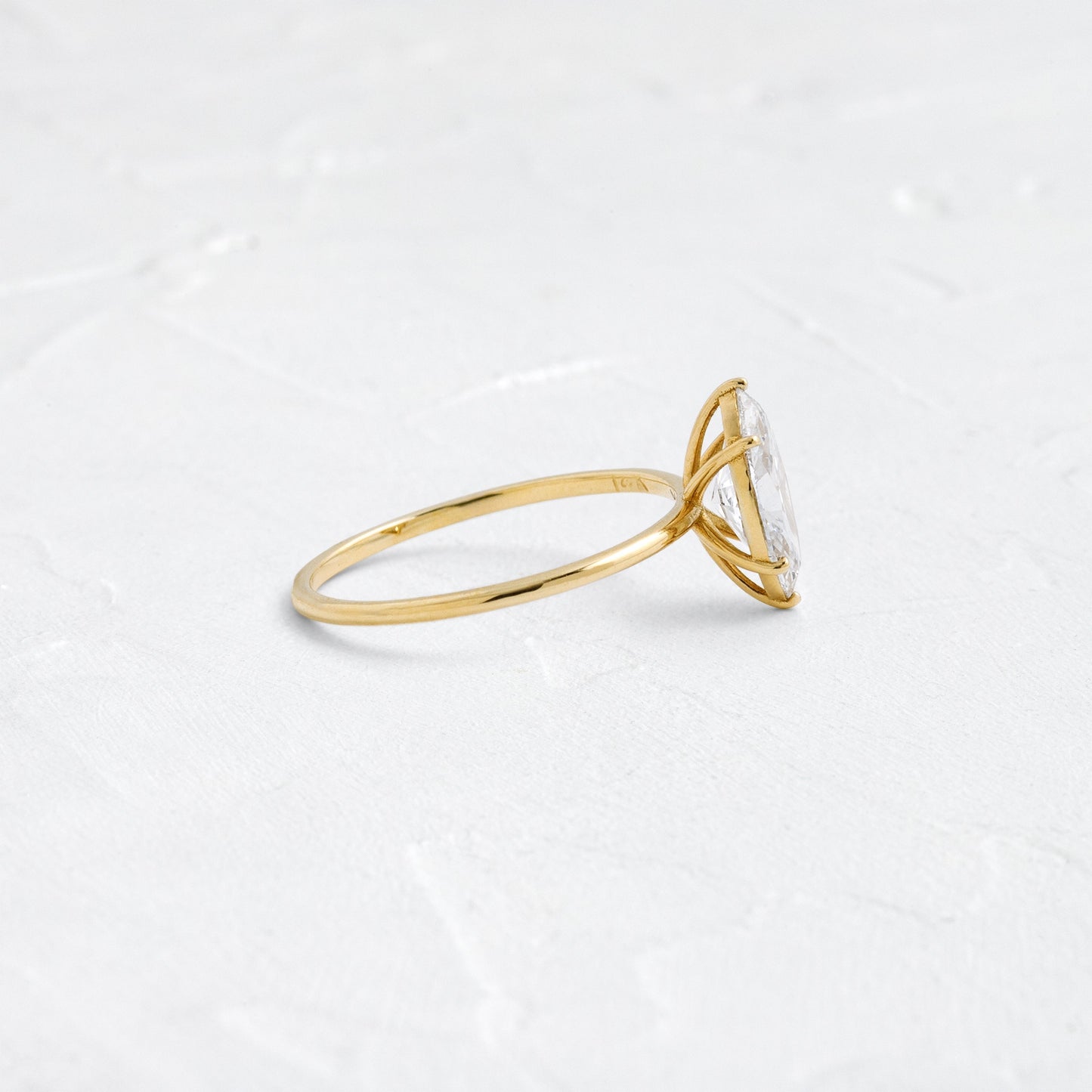 Solitaire-Marquise Lab Grown Diamond Engagement Ring