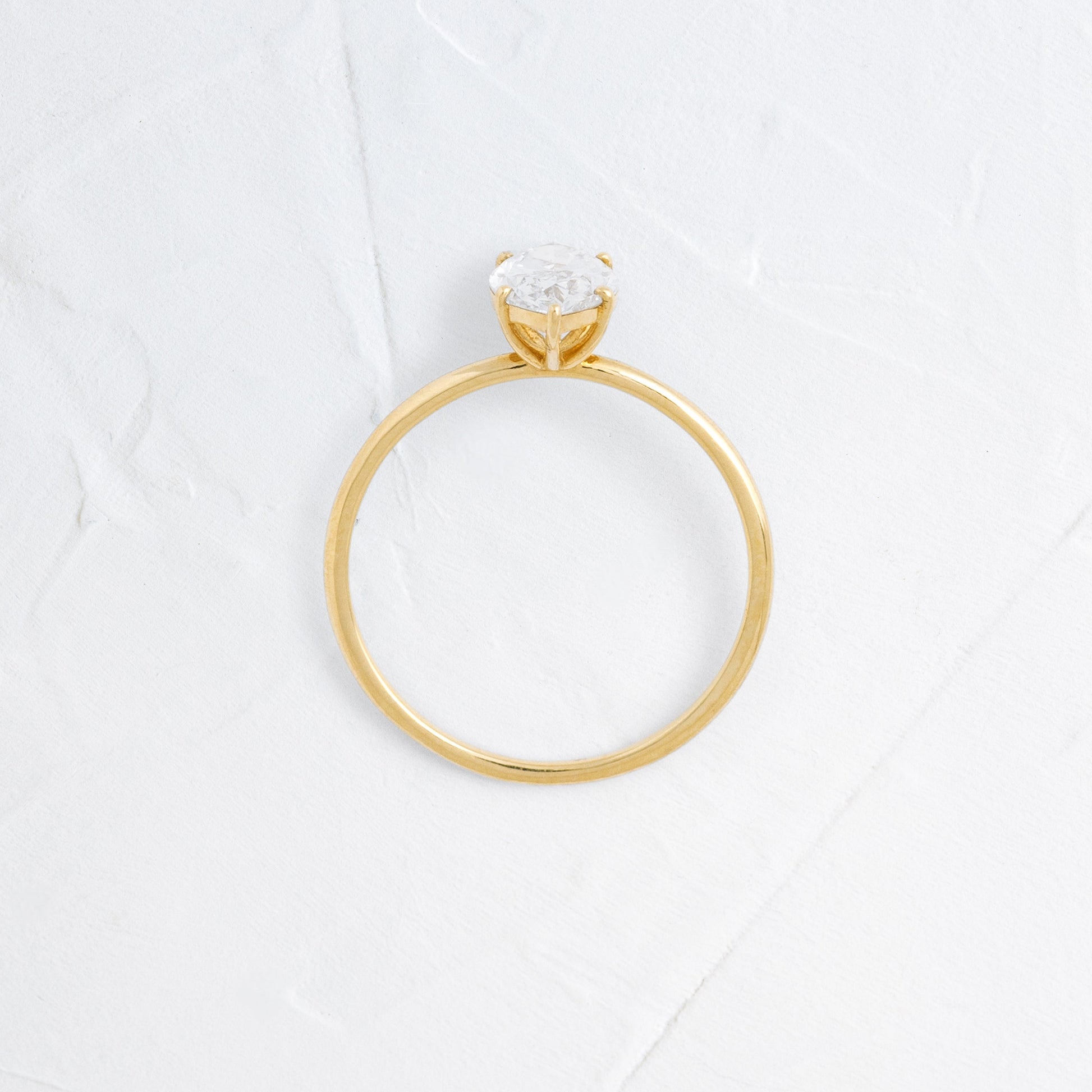 Solitaire-Marquise Lab Grown Diamond Engagement Ring