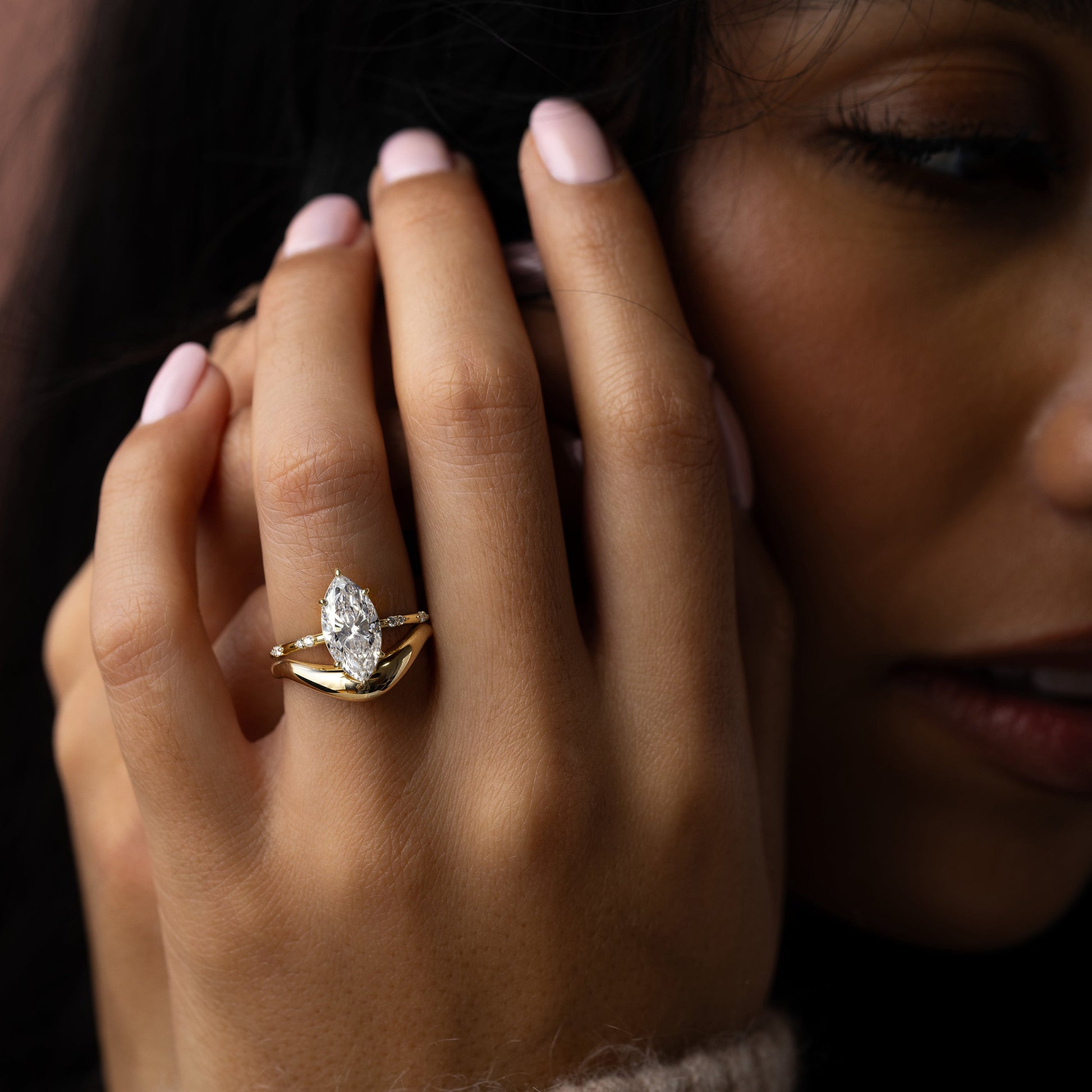 Dainty-Marquise Lab Grown Diamond Engagement Ring